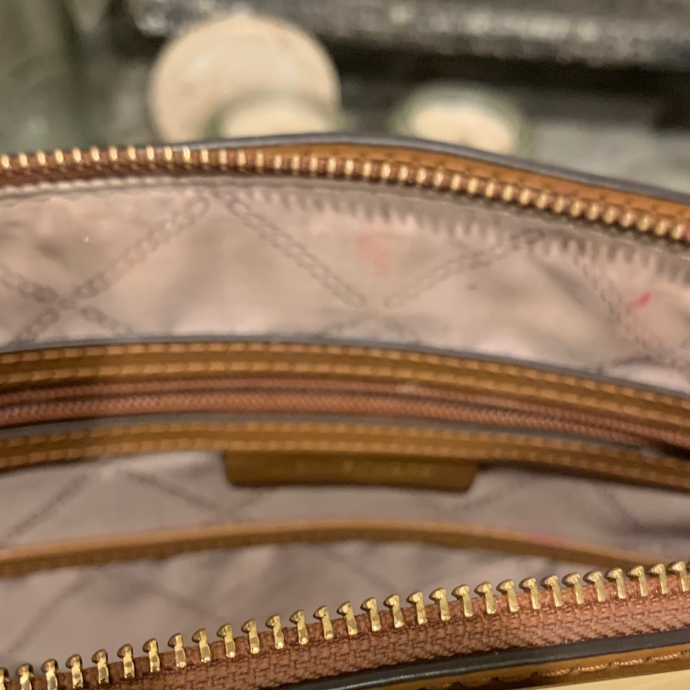Michael Kors Elegant Brown and Tan Satchel - Picture 9 of 9